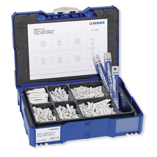 BERA CLIC+ 1 Dübel und SDS-Bohrer